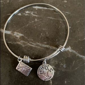 Silver friendship bangle